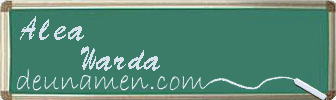 Alea Warda Visitenkarte